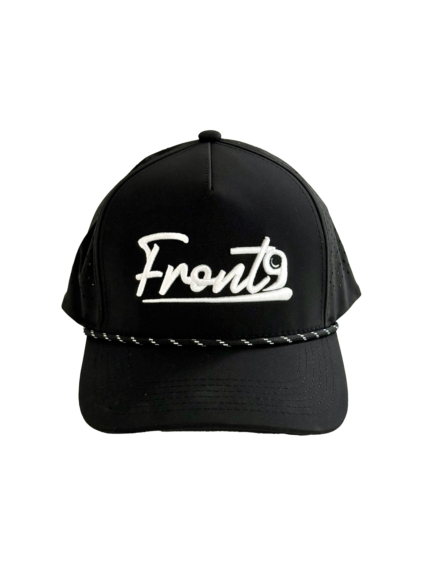 PRESALE "Front 9" Black Rope Hat