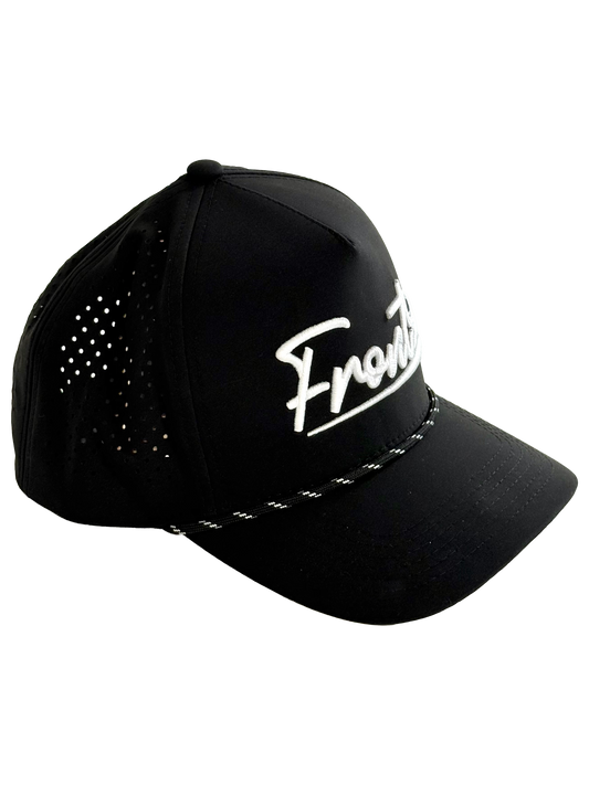 "Front 9" Black Rope Hat