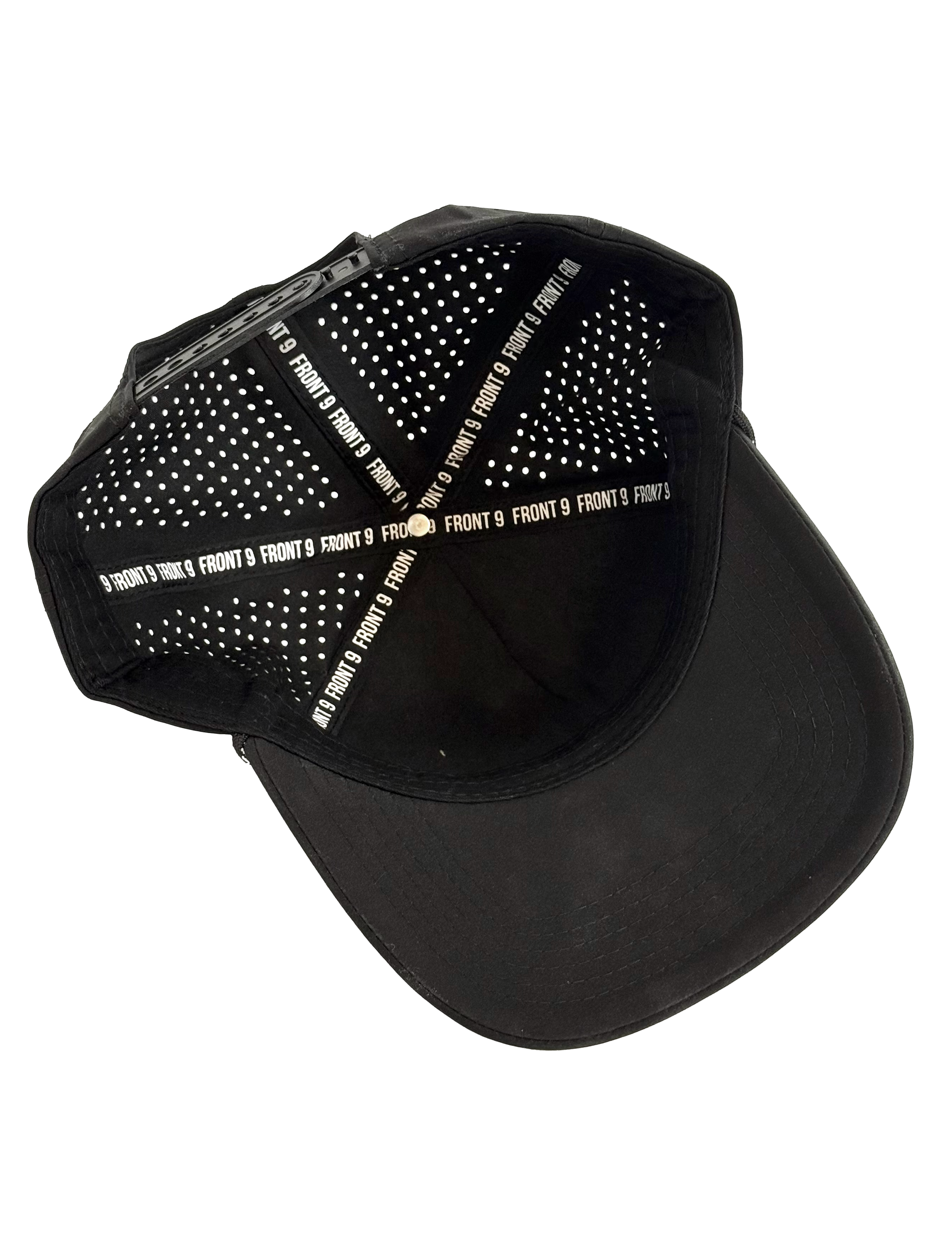 "Front 9" Black Rope Hat