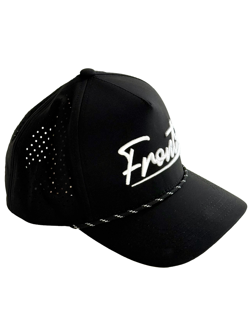 "Front 9" Black Rope Hat