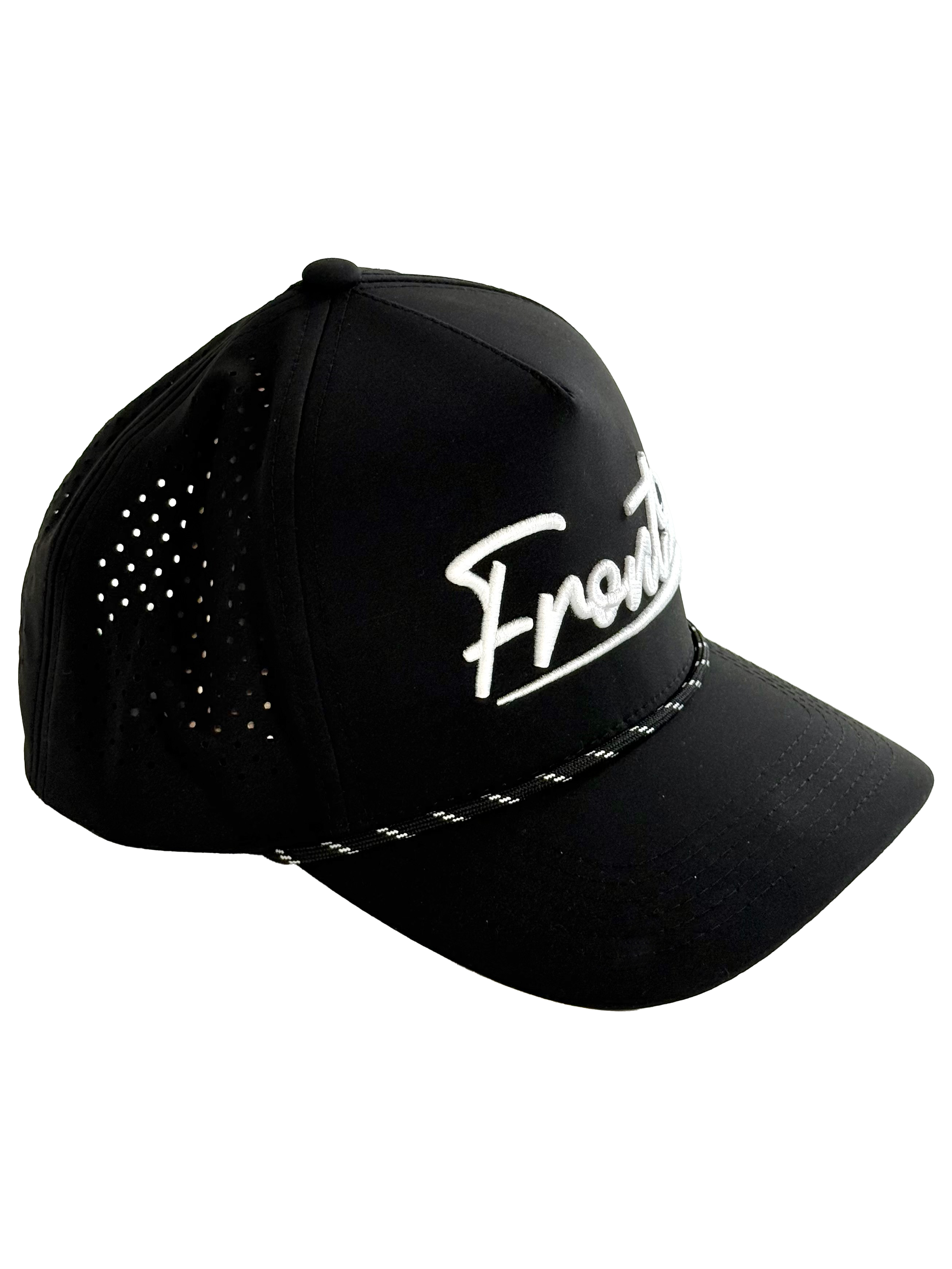 "Front 9" Black Rope Hat