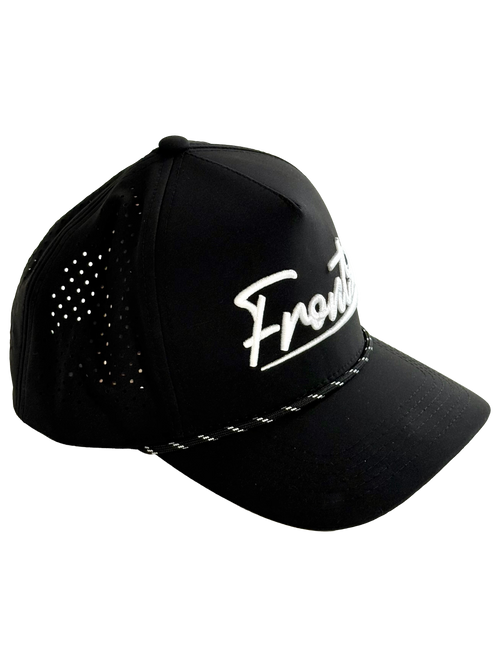 "Front 9" Black Rope Hat